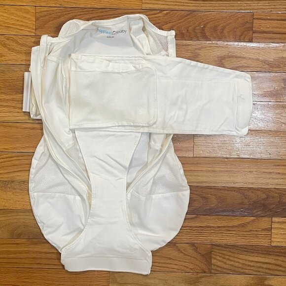 Happiest Baby SNOO Sleep Sack 5-Second Baby Swaddle 2-Piece Lot, Small, Ivory - Picture 6 of 13